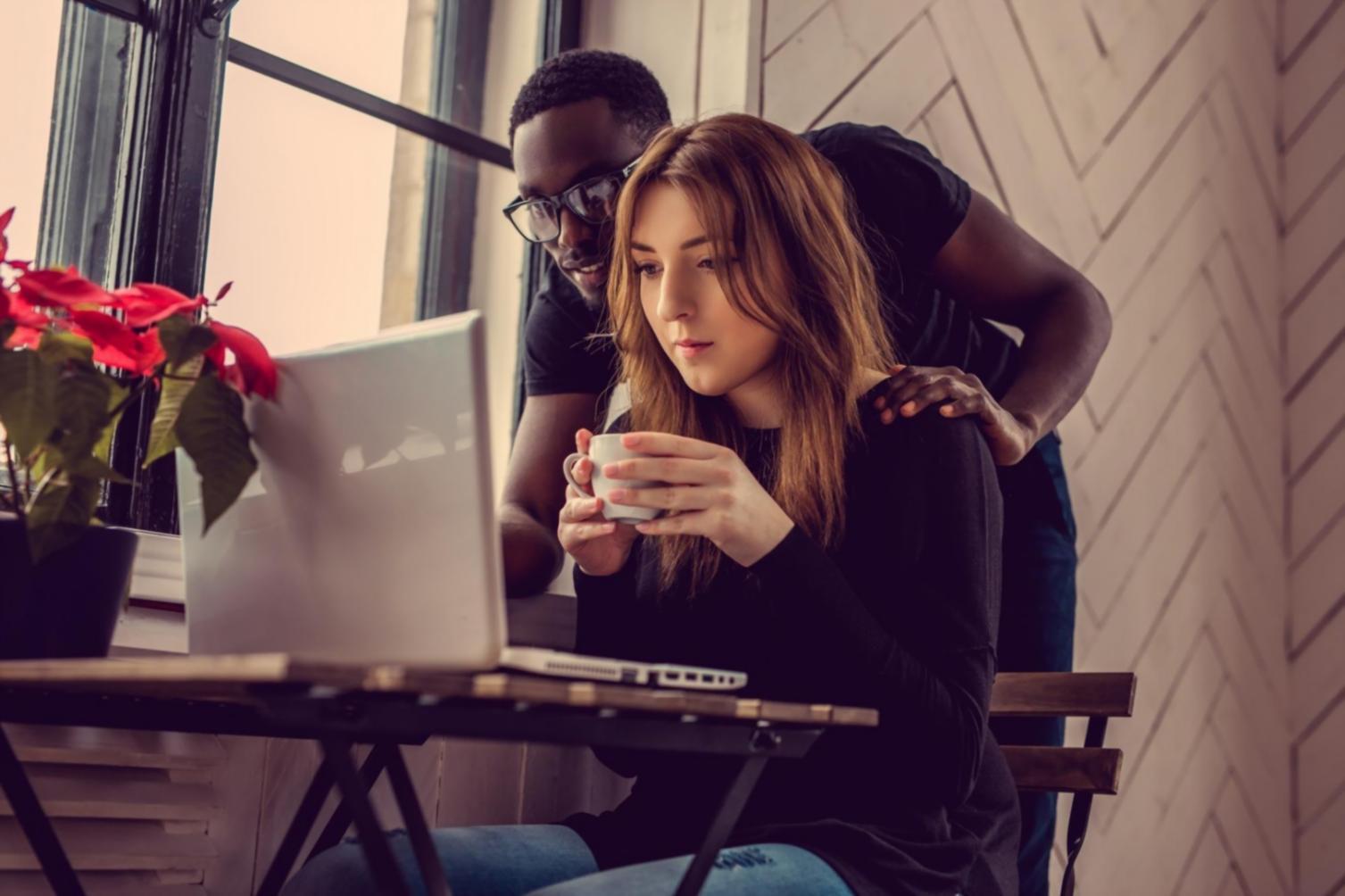 Mobile app development workspace showing code and design elements